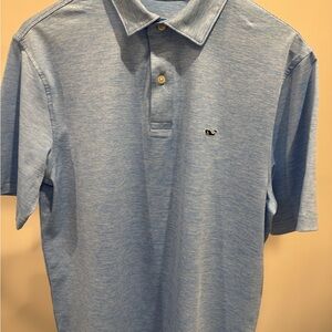 Men's Blue Vineyard Vines Performance Golf Shirt